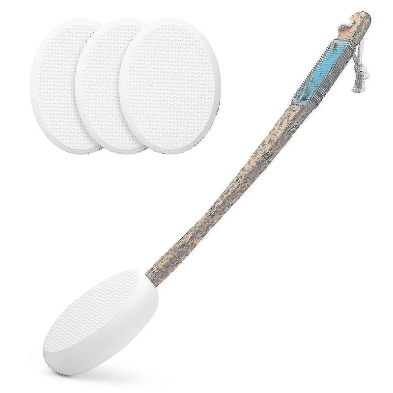 17 Inches Long Back Moisturizer Applicator with Replaceable Pads for Back