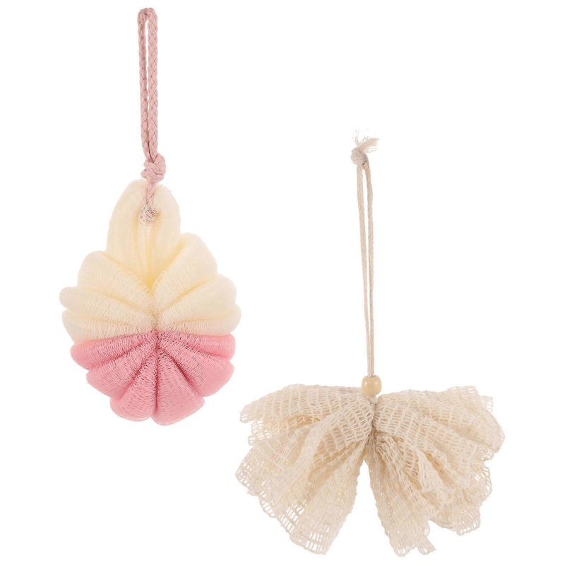 Shower Loofah Bath Scrubber for 8Pcs Assorted Color Body Cleaning