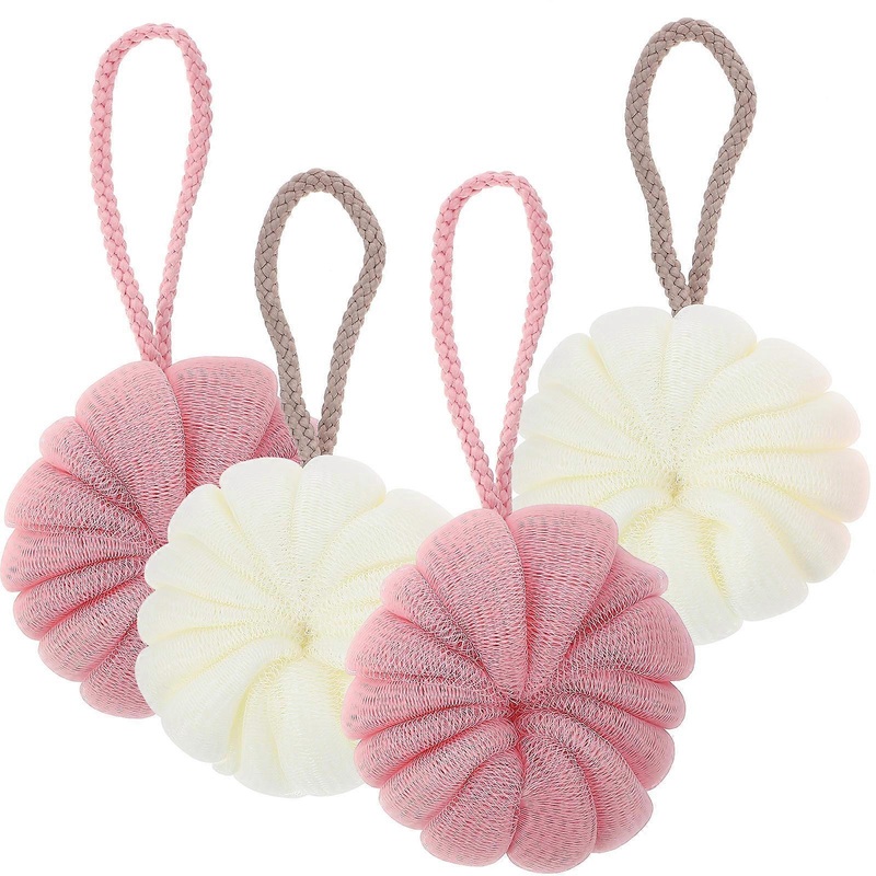 Shower Loofah Bath Shower Loofah Ball for Body Cleaning 16Pcs
