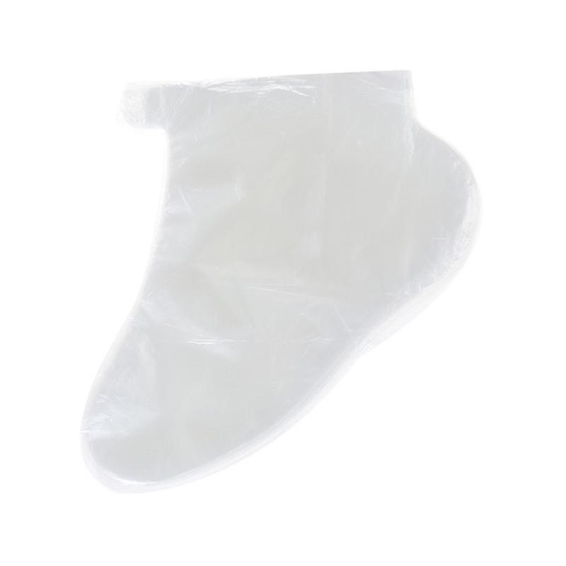 100 Pcs Disposable Bath Liner Foot Spa Cover Bags with Clear Plastic Socks