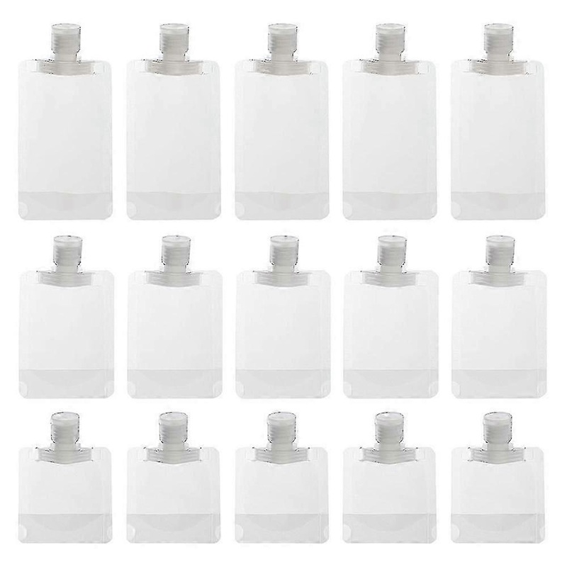 15pcs Eco-Friendly Squeeze Bottles for Travel – Versatile Storage for Shower Gel, Lotions