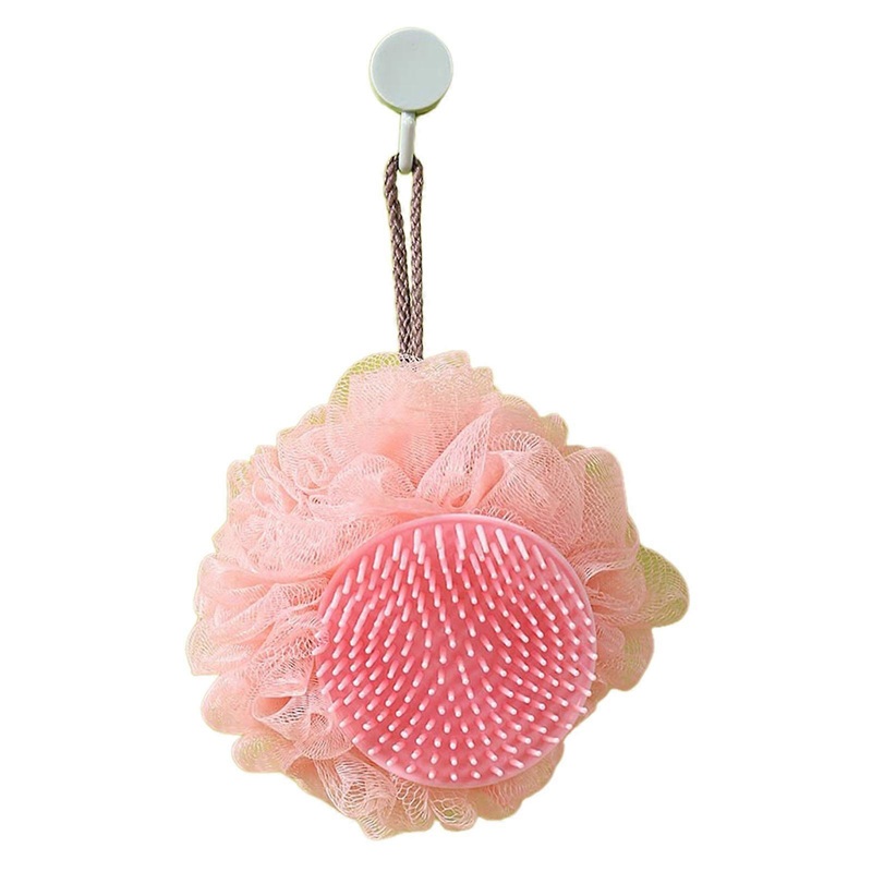 2 in 1 Sunflower Bath Ball Exfoliating Sponge Scalp Massager for Deep Cleansing Spa Experience Home Use
