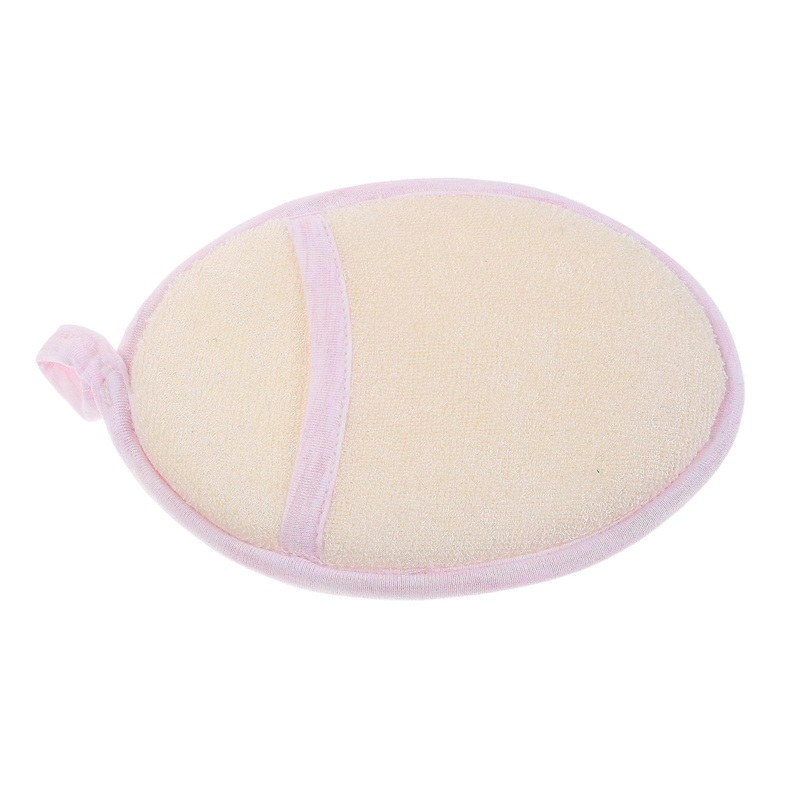 Toddler Loofah Bath Sponge Soft Bamboo Fiber For Infants With Delicate Skin Versatile Use Promotes Circulation Pink 14.00X11.50X0.70CM 1Pack