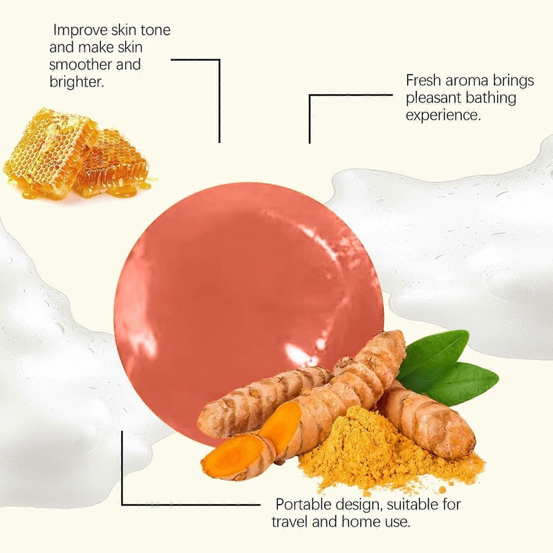 Turmeric Honeys Soap Bar Turmeric And Honeys Soap Suitable For Gentle Facial Cleansing For Both Men And Women 100g