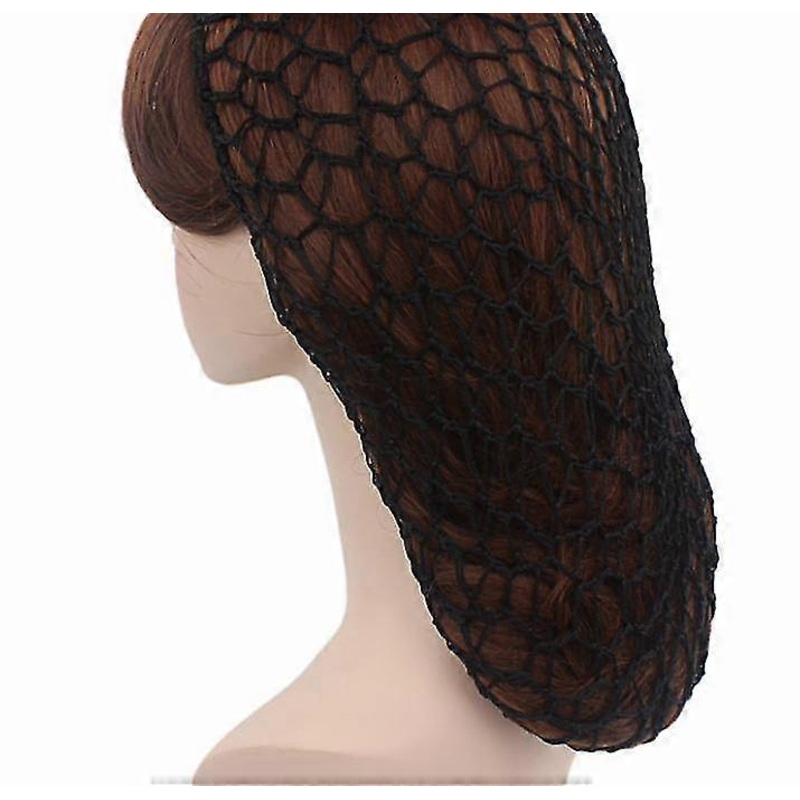 Women’s Mesh Hair Net Rayon Headband Compatible with Sleeping Crochet Hairnet 3pcs