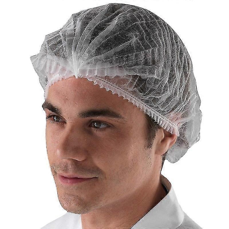 100pcs Disposable Dustproof Hair Net Mob Cap Medical Surgical Head Cover Hat