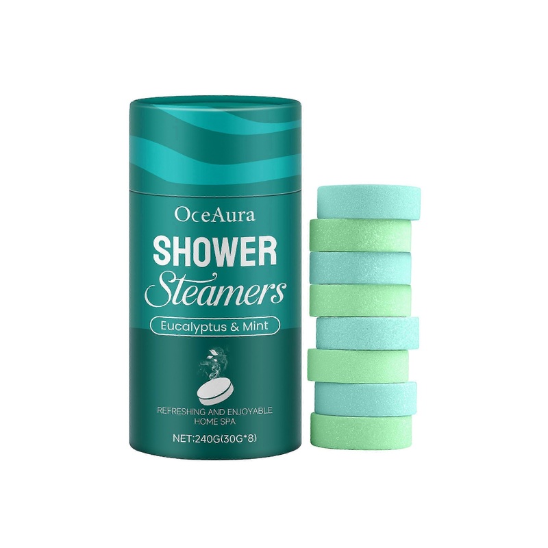 OceAura Eucalyptus Peppermint Aromatherapy Bath Tablets Gently Cleanse Skin, Leave Fragrance, Enhance Comfort Bath Aromatherapy