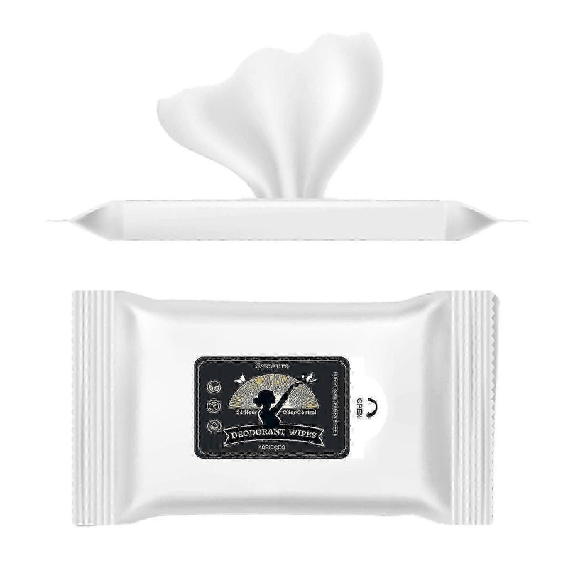 Deodorant Wipes, Exercise Sweaty Body Wipe Wipes Gently Clean To Remove Odors And Fragrance