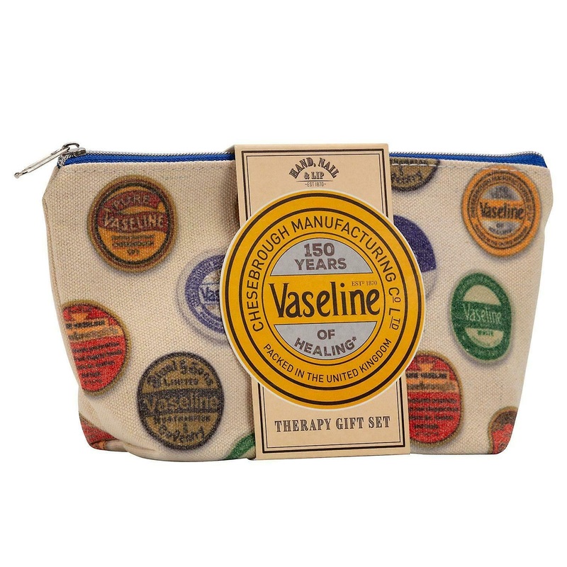 Vaseline Original Tin Gift Set With BeautyBag, For Men, Women, Teens & Kids