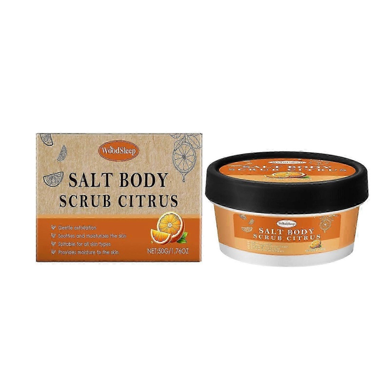 WoodSleep Citrus Body Scrub Gentle Hydrating Cleansing Body Exfoliating Skin Softening Body Cream