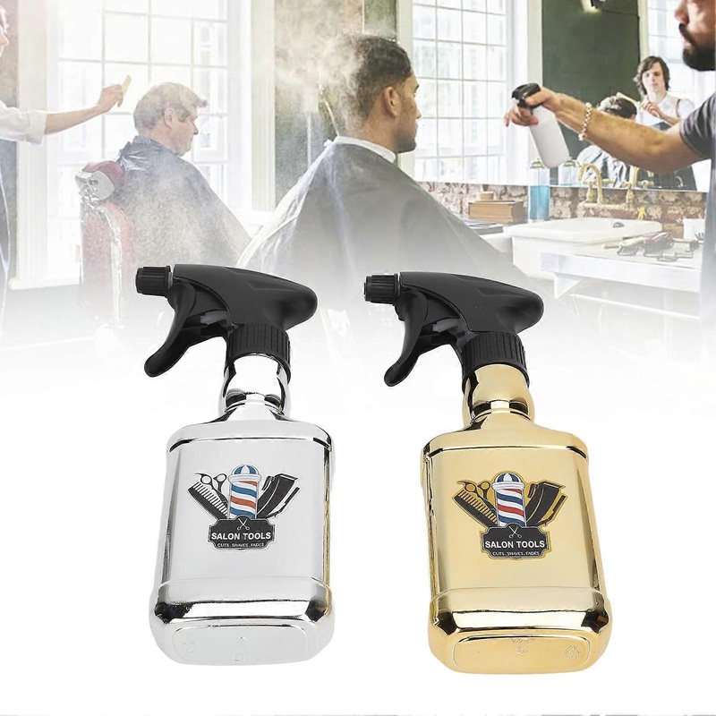 2pcs 500ml Adjustable Fine Mist Spray Bottles for Hairstylists