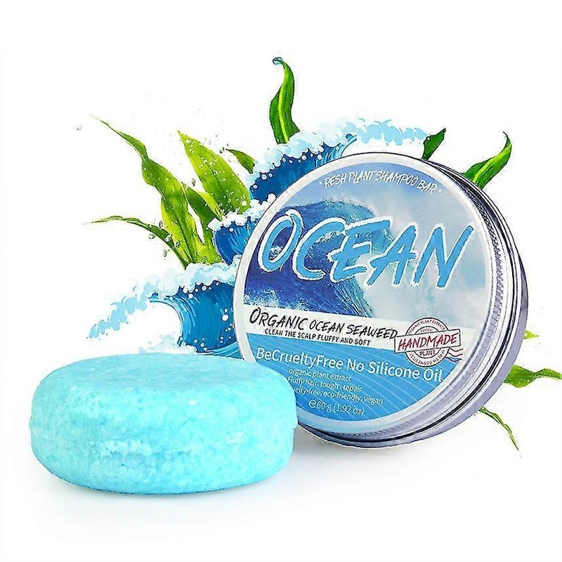 2pcs Seaweed Seasalt Hair Regrowth Shampoo Bar Anti Hair Loss Shampoo Soap, Natural Organic Seaweed Shampoo Soap