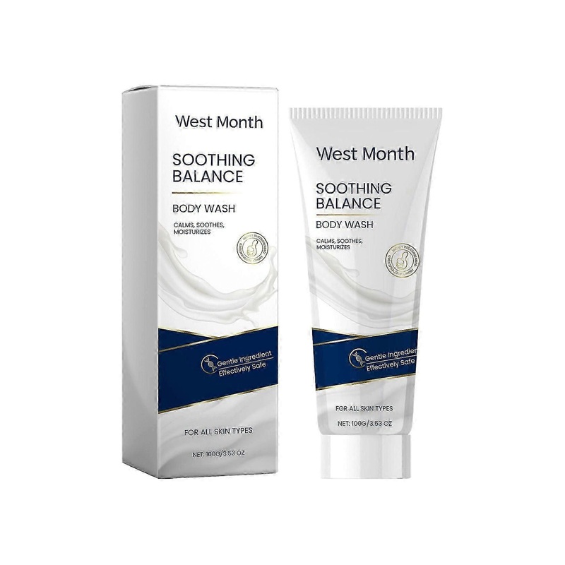 West Month Soothing Repair Shower Gel Body Cleaning Skin Fragrance Shower Gel