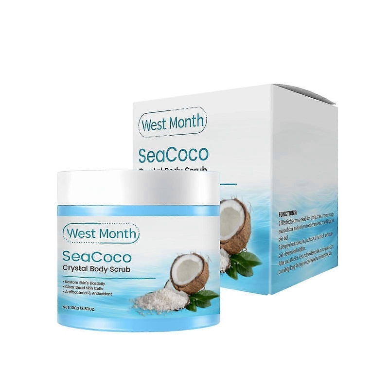West&Montreal exfoliating body scrub cleanses the whole body and softens the skin with exfoliating crystal scrub