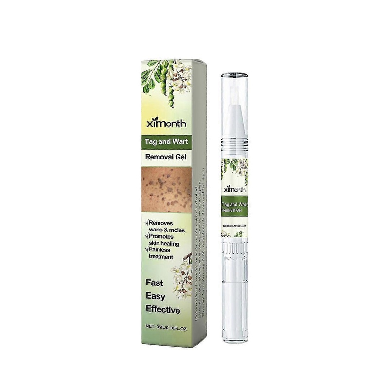 Ximonth Care Liquid Pen gently cleanses, softens, and moisturizes the skin to remove moles