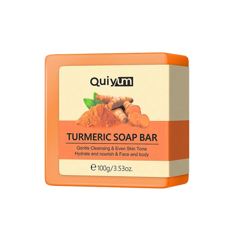 1-3x Turmeric Dark Spot Remover Soap Bars with Vitamin C, Retinol, Collagen, Natural Turmeric Handmade Soap with a Foam Net For All Skin Types