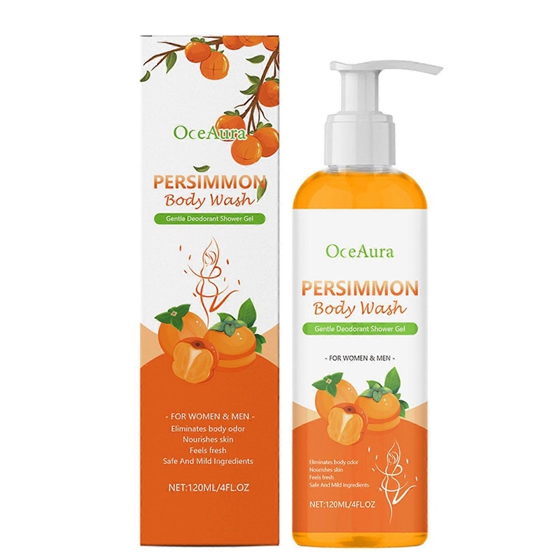120ml Persimmon Soaps for Old People Smell Persimmon Body Wash Body Odor Soaps for All Skin Types