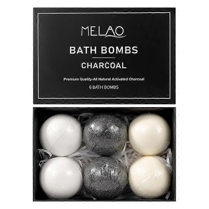 6 Piece Spa Fizzies with Essential Oils Handmade Organic Moisturizing Vegan Bath Bombs for Relaxation, Detox, Stress Relief for Men & Women