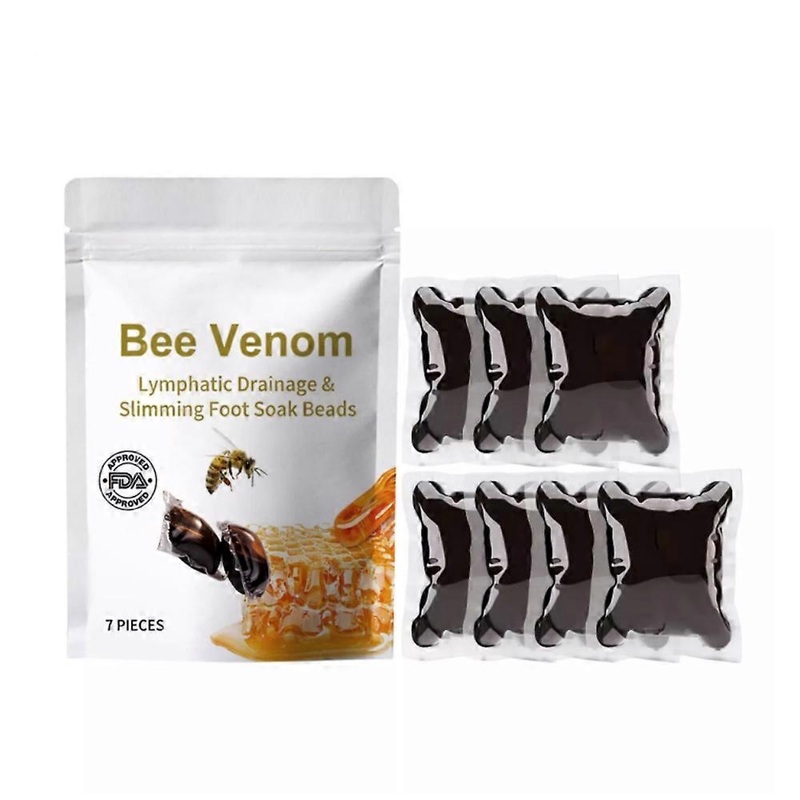 7-21pcs Bee Venom Soak Beads-Lymphatic Drainage & Slimming Foot Soak Beads, Bee Venom Foot Soak Beads Bee Venom Lymphatic Drainage Foot Bath