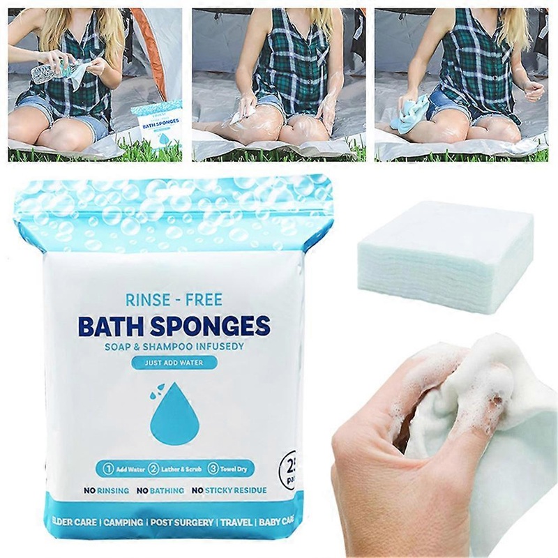 Disposable Rinse-Free Bath Wipe All in 1 Foaming Cleansing Daily Convenience