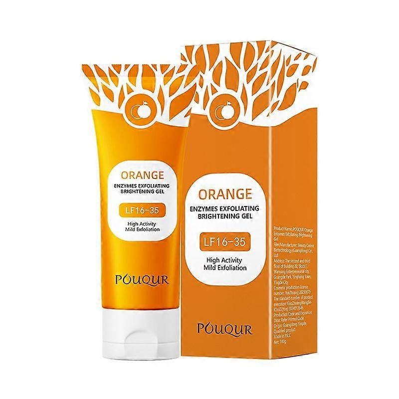Natural Orange Exfoliating Gel – Exfoliating Gel for Women – Nourishes & Hydrates, Reduces Wrinkles & Removes Dark Spots