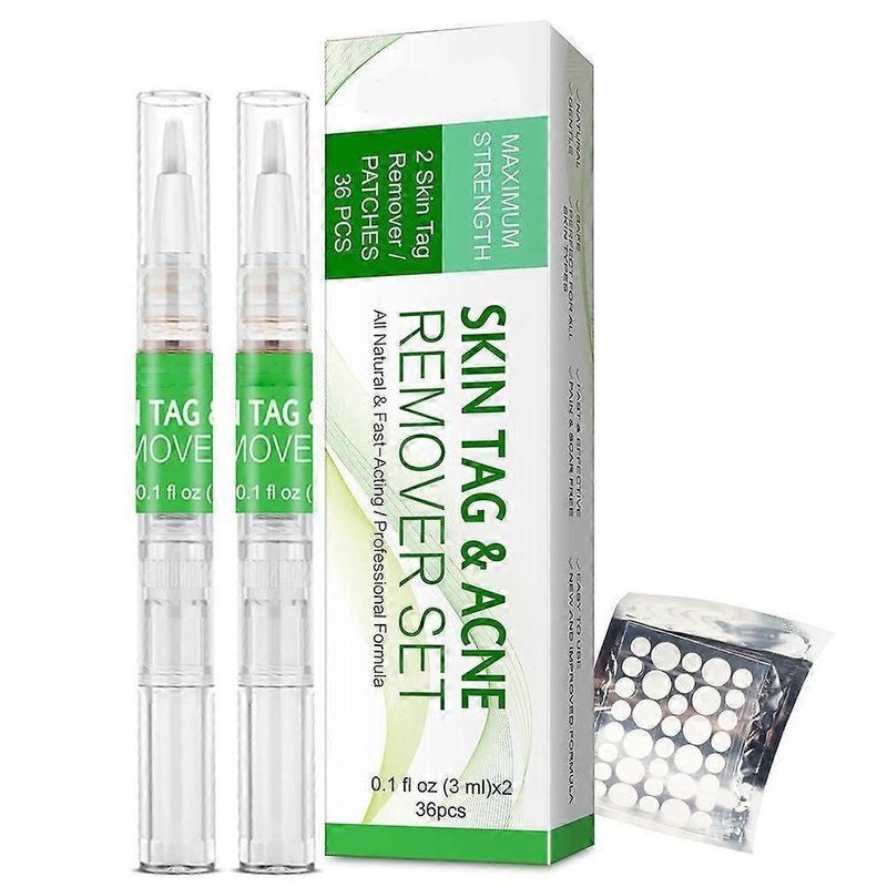 Wart Remover Pens & Mole Removal Pimple Pads Set