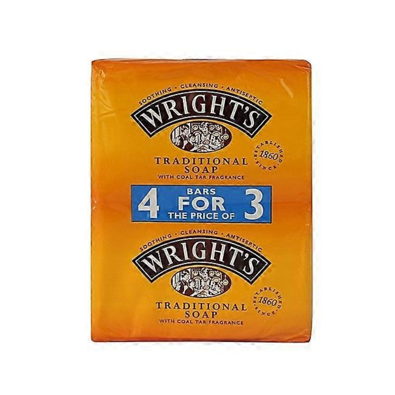 Wright’s Coal Tar Traditional Soap 100g – 4 Pack